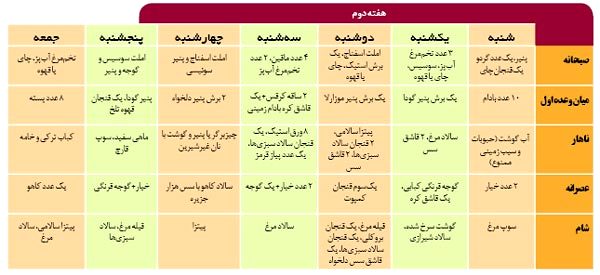 رژیم غذایی